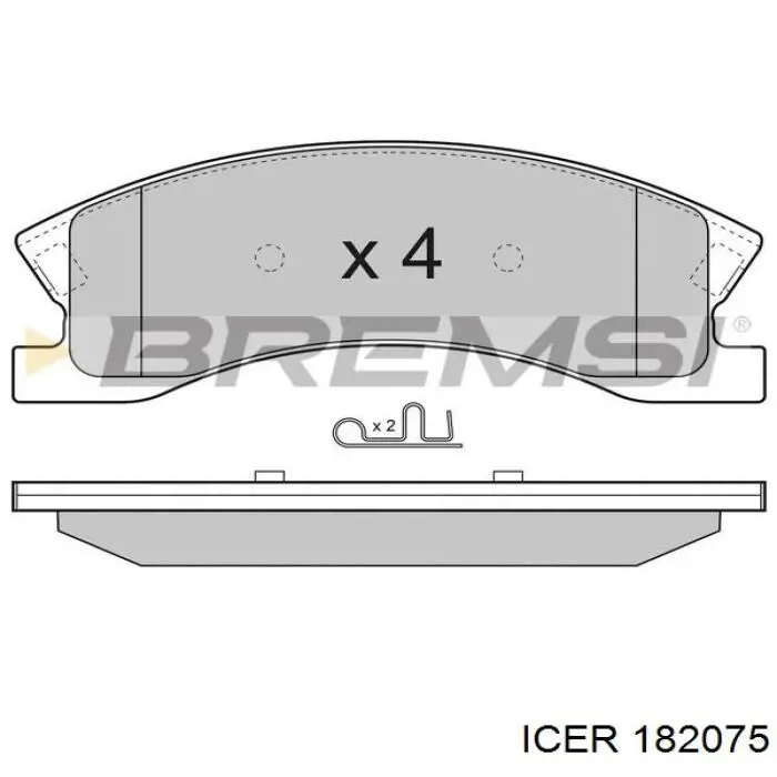 Колодки Icer 182075 цена, от 33.47 USD