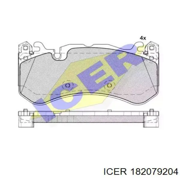 Передние тормозные колодки 182079204 Icer