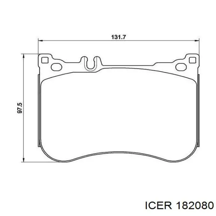 Тормозные колодки Icer 182080