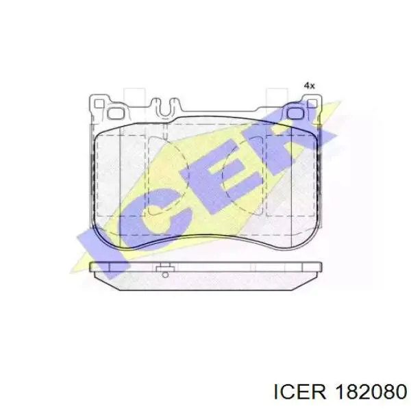 Передние тормозные колодки 182080 Icer