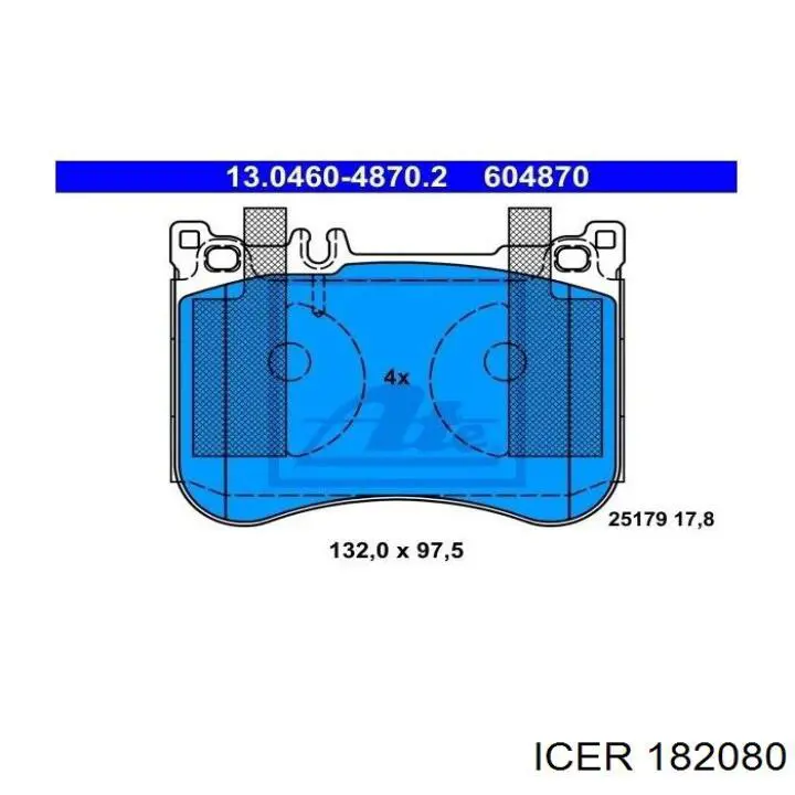 Купить 182080 Icer Колодки тормозные