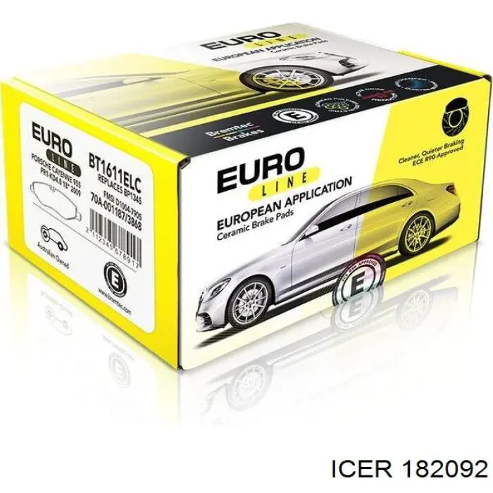 Колодки дисковые  Icer 182092 цена, от 67.96 USD