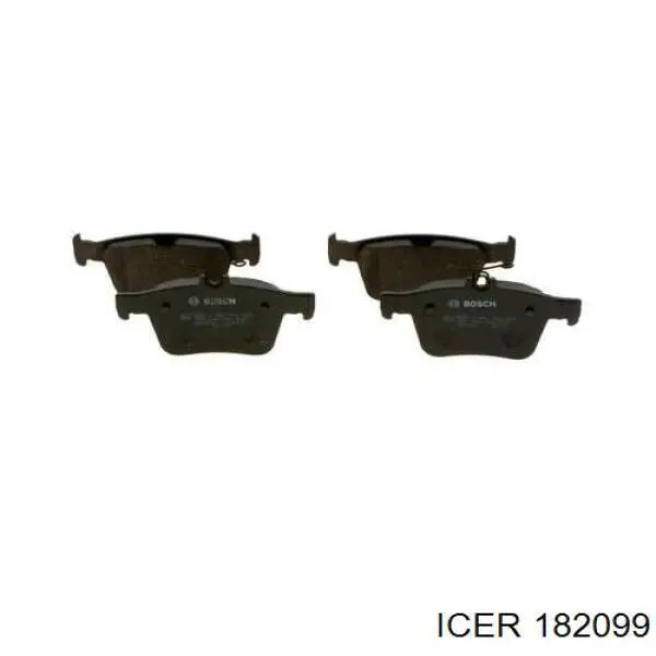 Купить 182099 Icer Колодки тормозные задние, дисковые