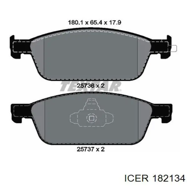 Колодки Icer 182134 цена, от 33.73 USD