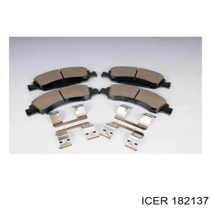 Передние тормозные колодки 182137 Icer