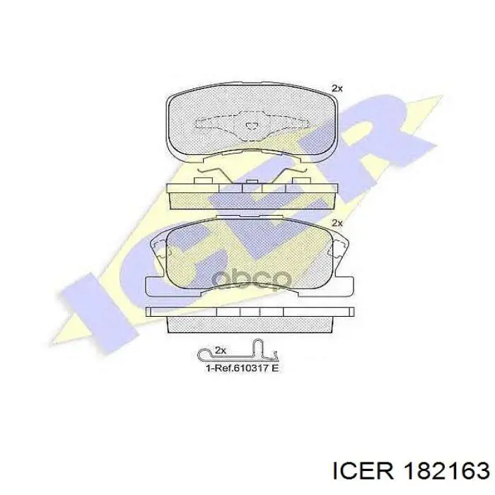 Купить 182163 Icer Колодки тормозные