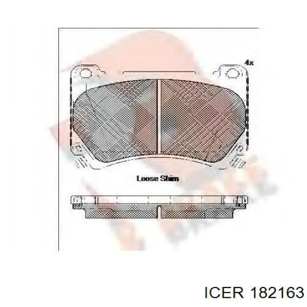 Колодки Icer 182163 цена, от 30.60 USD