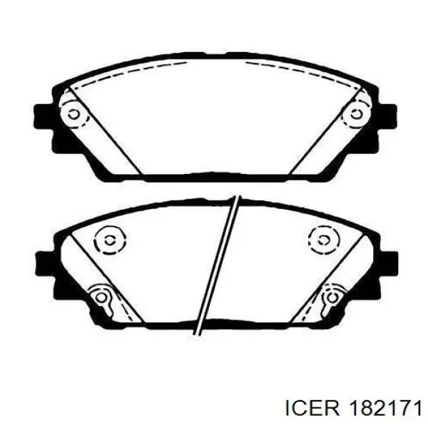 Купить 182171 Icer Колодки тормозные