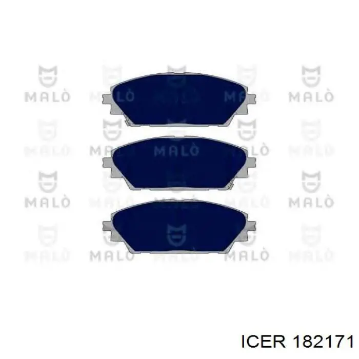 Передние тормозные колодки 182171 Icer