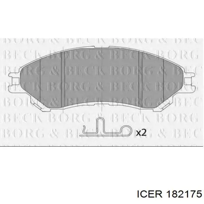 Тормозные колодки Icer 182175