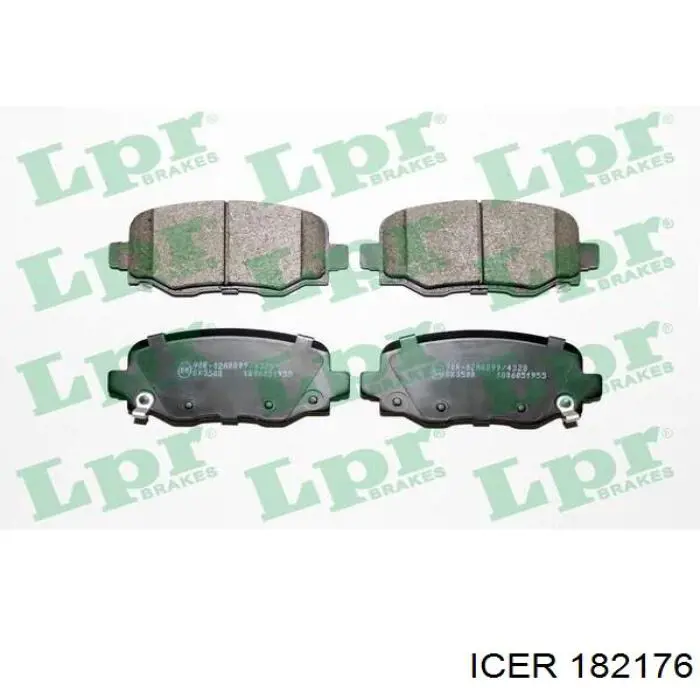 Задние тормозные колодки 182176 Icer