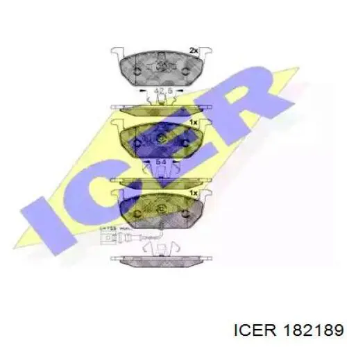Колодки Icer 182189 цена, от 31.63 USD