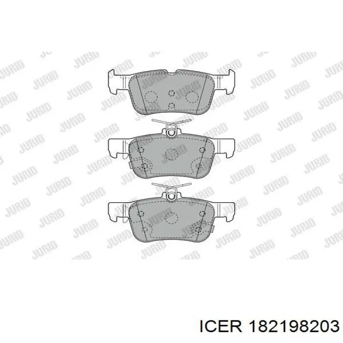 Купить 182198203 Icer Колодки тормозные задние, дисковые
