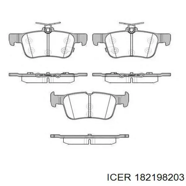 182198203 Icer Колодки тормозные дисковые комплект
