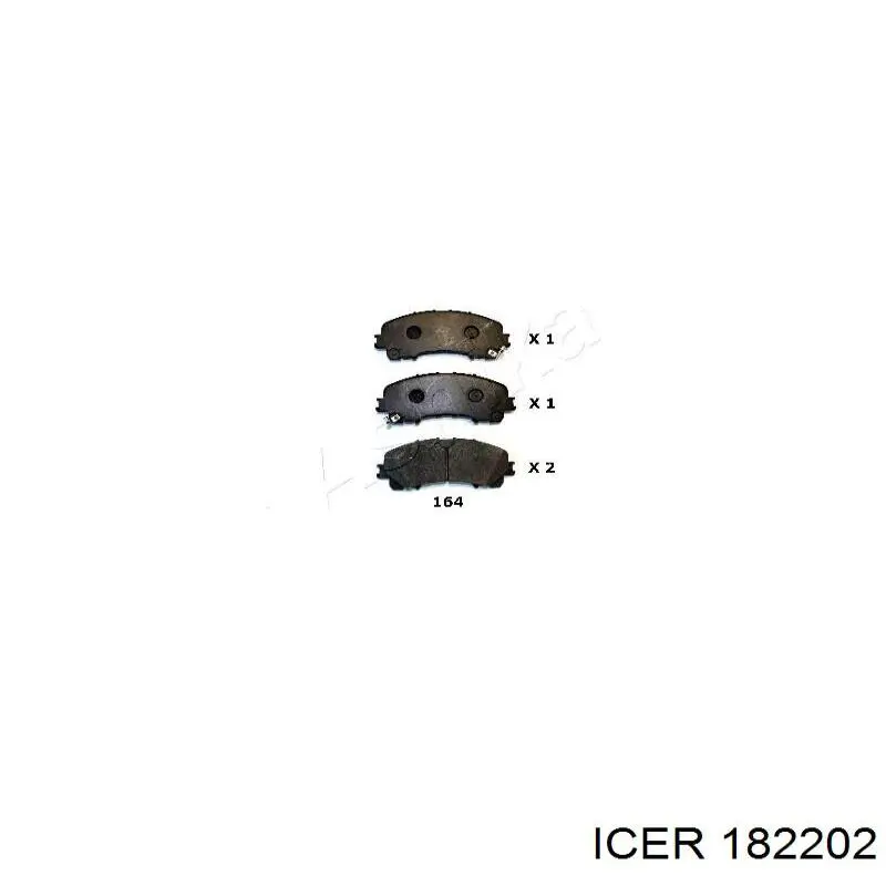 182202 Icer Колодки передние