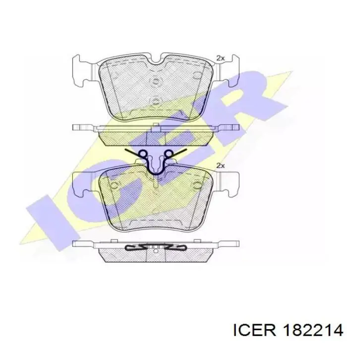 Задние тормозные колодки 182214 Icer