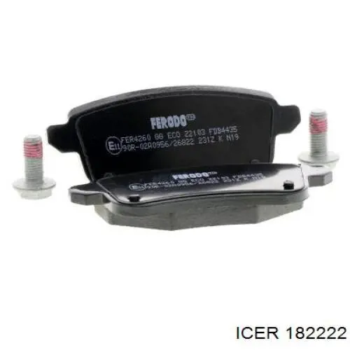 Колодки дисковые  Icer 182222 цена, от 29.45 USD