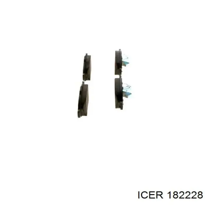 Передние тормозные колодки 182228 Icer