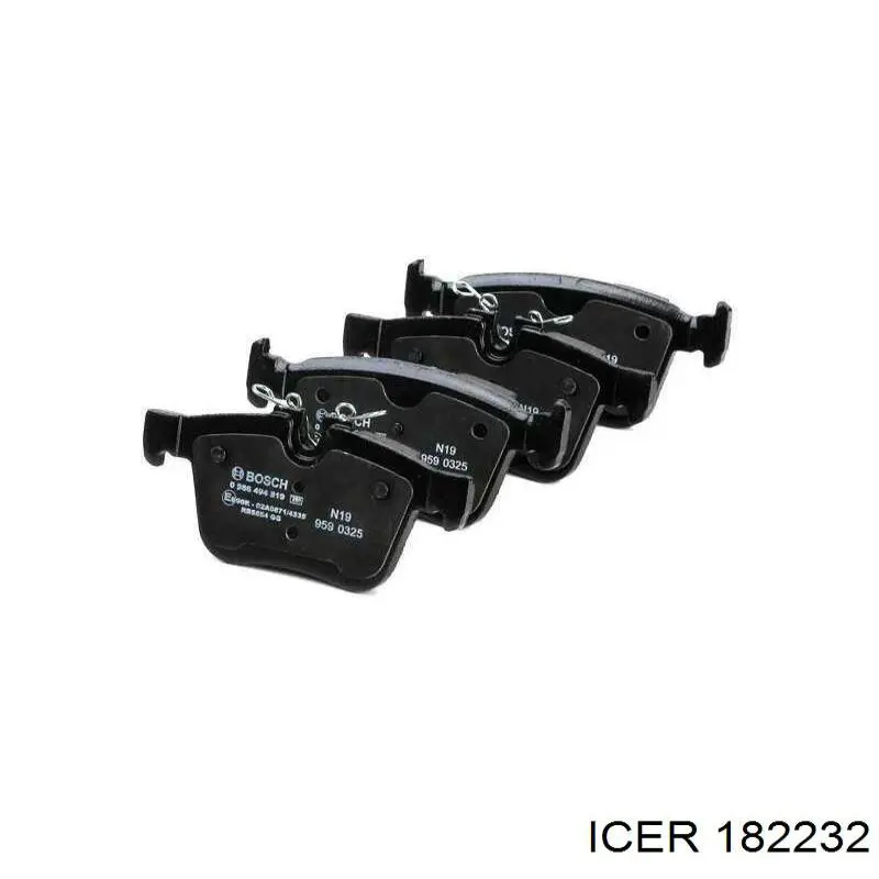Купить 182232 Icer Колодки тормозные задние, дисковые