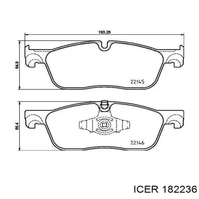 Колодки Icer 182236 цена, от 45.63 USD