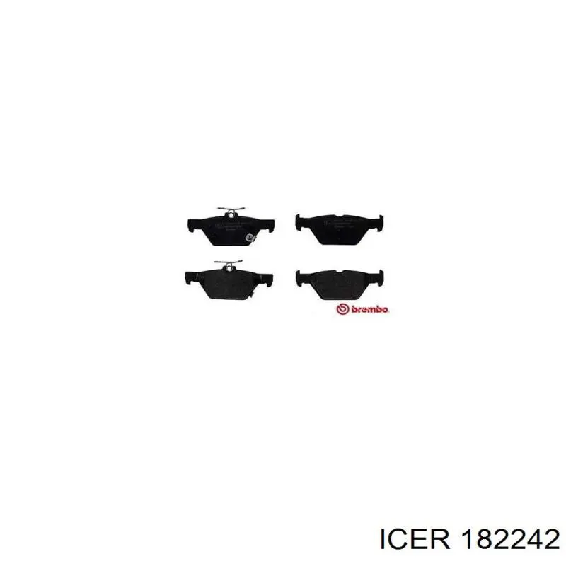 Купить 182242 Icer Колодки тормозные задние, дисковые