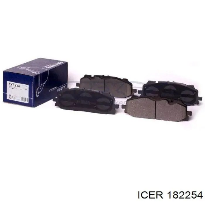 Передние тормозные колодки 182254 Icer