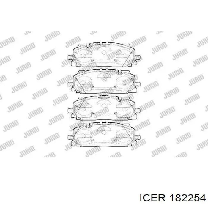 182254 Icer Колодки передние