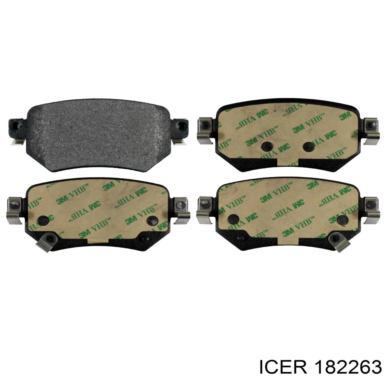 Купить 182263 Icer Колодки тормозные задние, дисковые