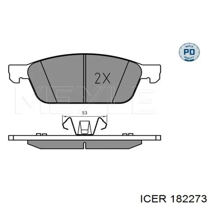 Купить 182273 Icer Колодки тормозные