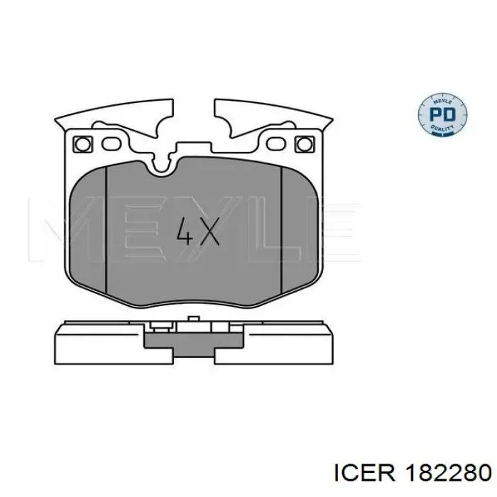 Купить 182280 Icer Колодки тормозные