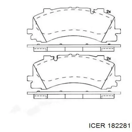 Купить 182281 Icer Колодки тормозные