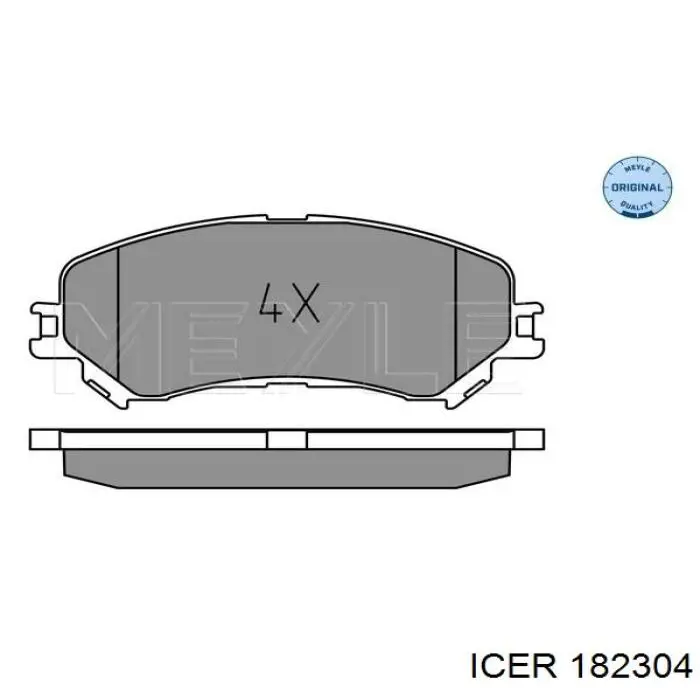 Колодки Icer 182304 цена, от 28.69 USD