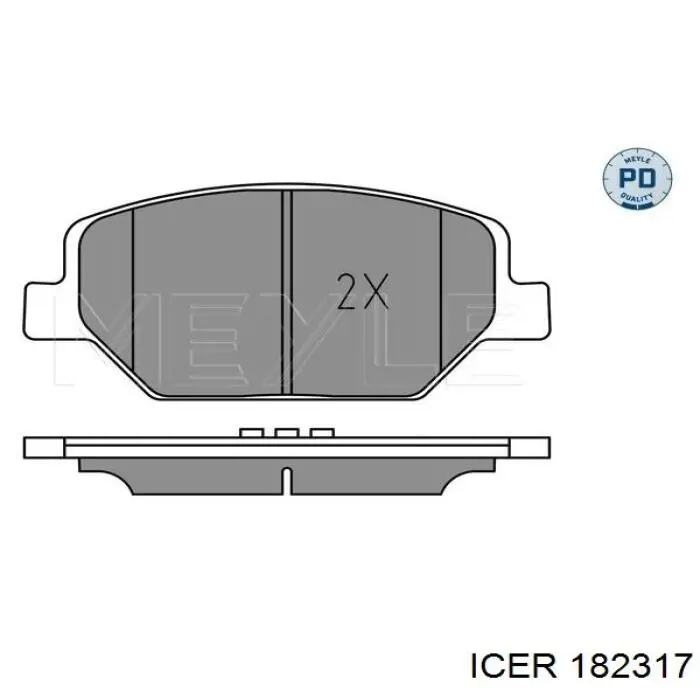 Купить 182317 Icer Колодки тормозные