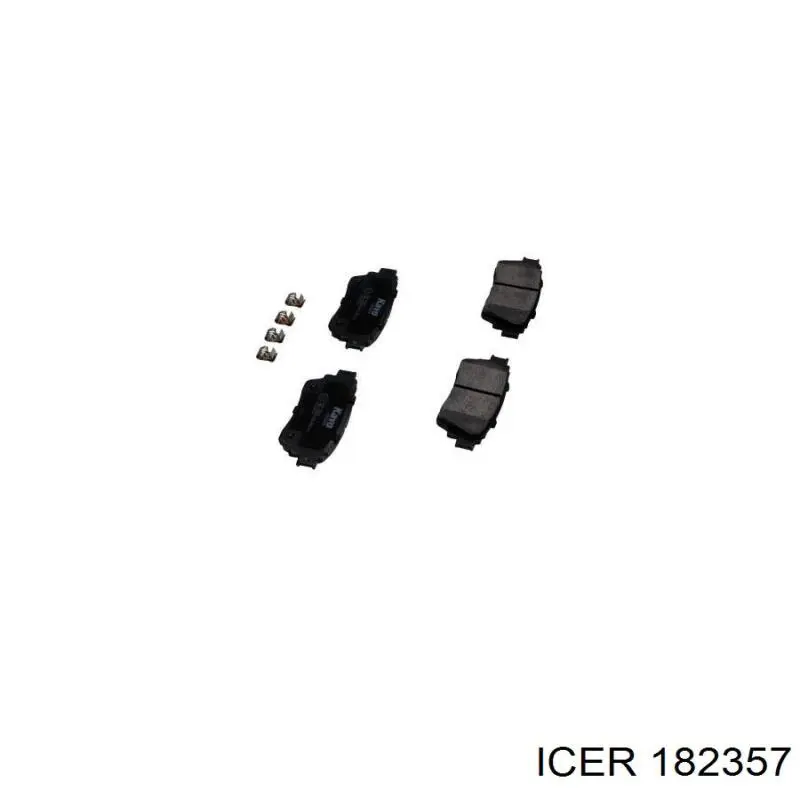 182357 Icer Колодки тормозные дисковые комплект