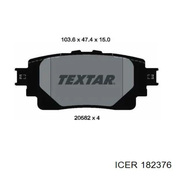Колодки дисковые  Icer 182376 цена, от 20.89 USD