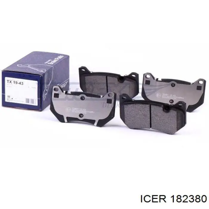 Передние тормозные колодки 182380 Icer
