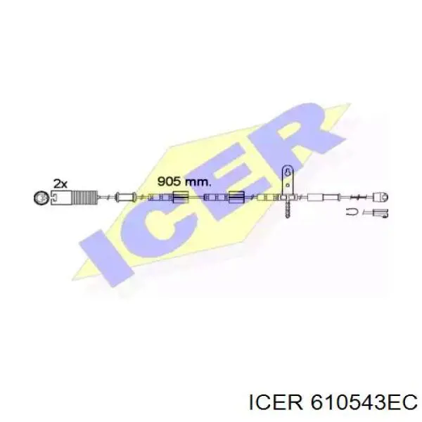 WS0456A Quick Brake sensor dianteiro de desgaste das sapatas do freio