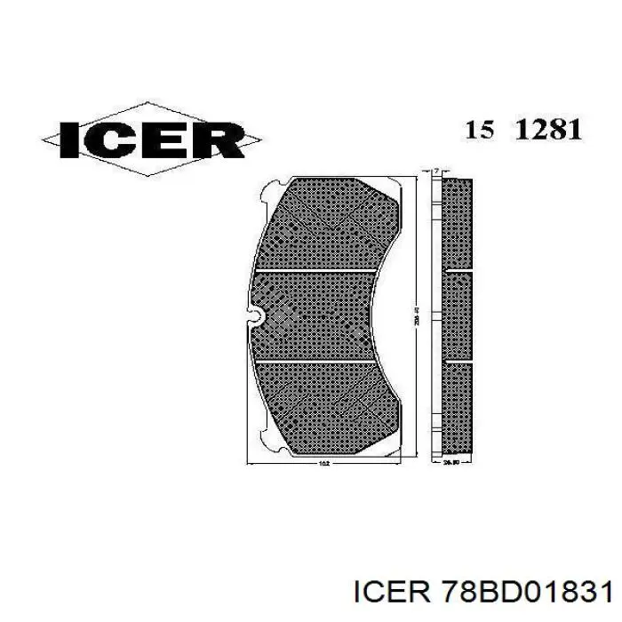 Тормозные диски 78BD01831 Icer