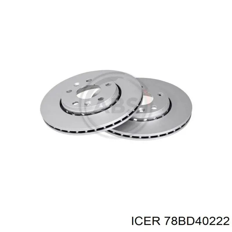 78BD40222 Icer Диск тормозной передний