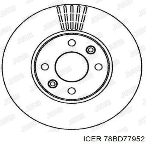 Передние тормозные диски 78BD77952 Icer