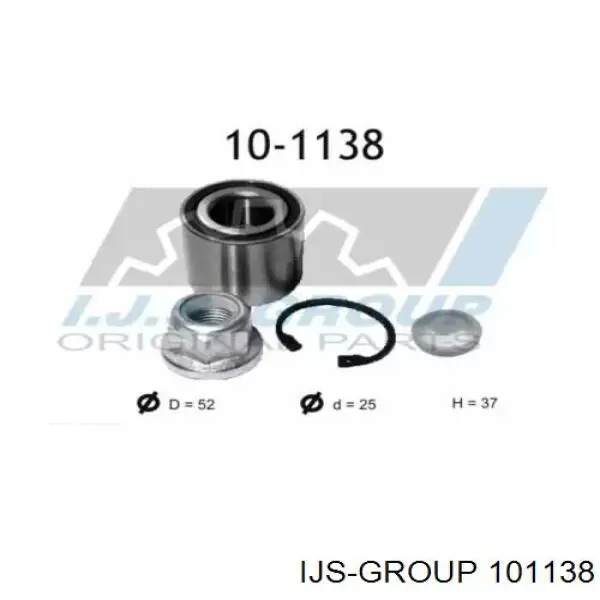 101138 IJS Group rolamento de cubo traseiro