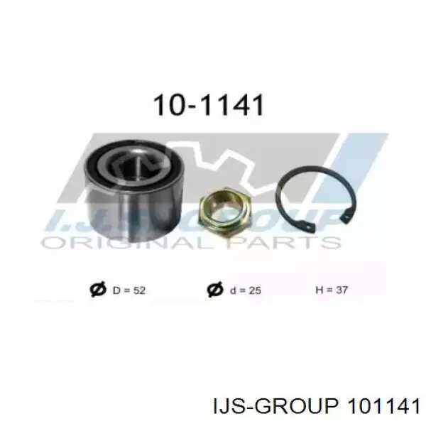 101141 IJS Group rolamento de cubo traseiro