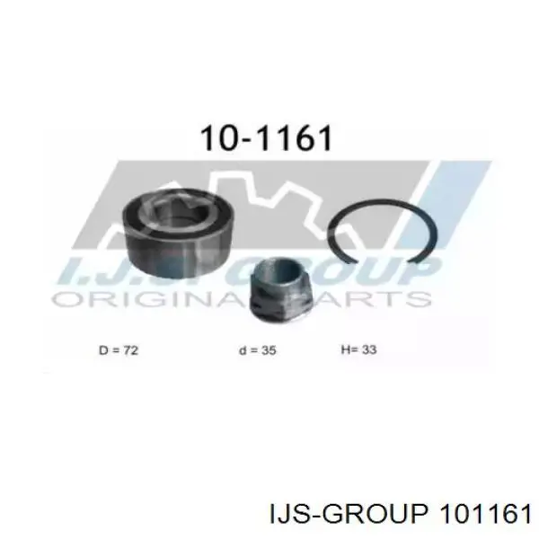 Подшипник ступицы 101161 IJS Group