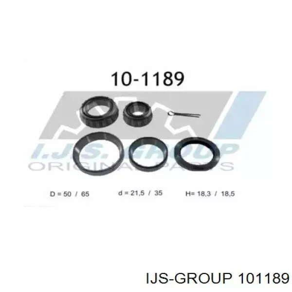 Подшипник ступицы 101189 IJS Group