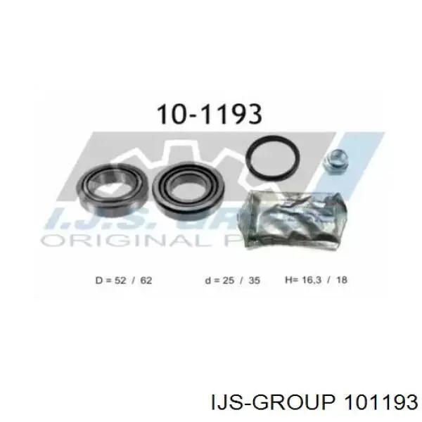 101193 IJS Group Подшипник ступицы задней