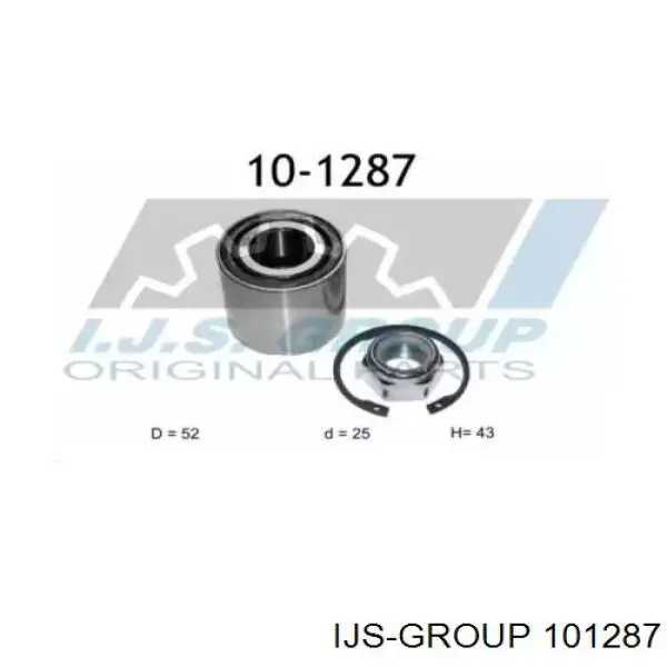 Подшипник задней ступицы 101287 IJS Group