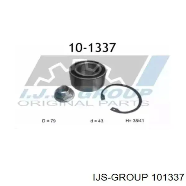 101337 IJS Group подшипник ступицы передней