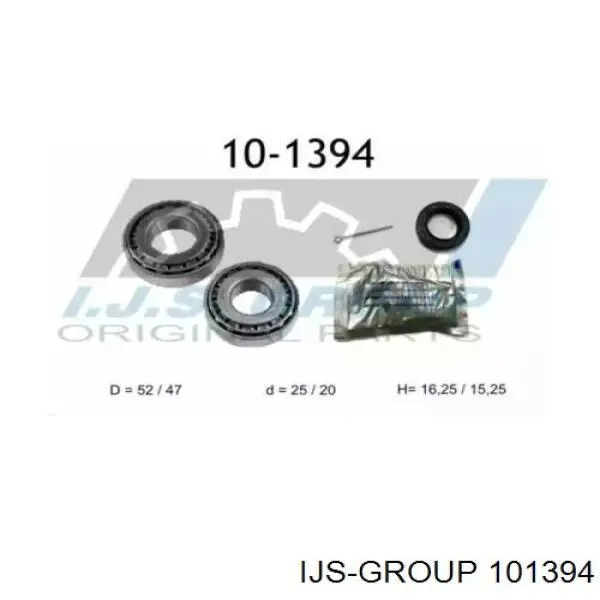 10-1394 IJS Group rolamento de cubo traseiro