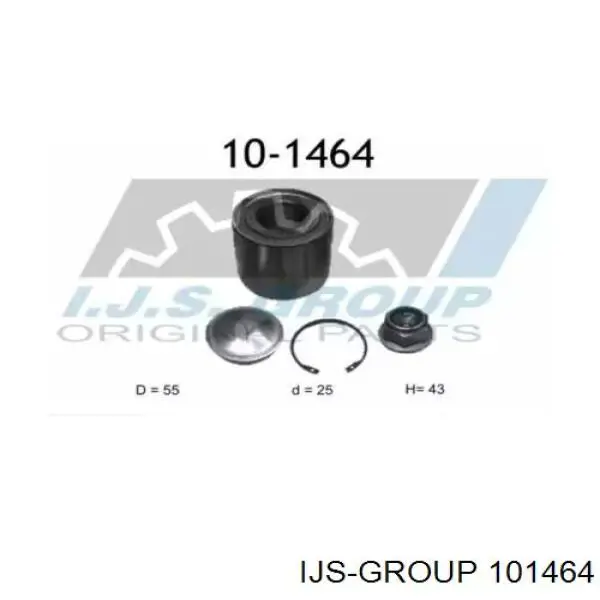 101464 IJS Group rolamento de cubo traseiro