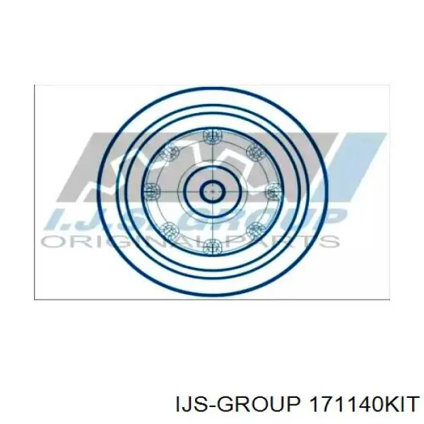 Шкив коленвала 171140KIT IJS Group